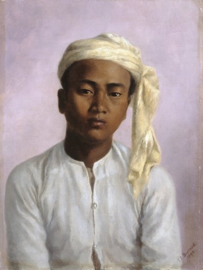 Maung Pe, a chaprassee in the Triangulation Survey Party by Gertrude Ellen Burrard